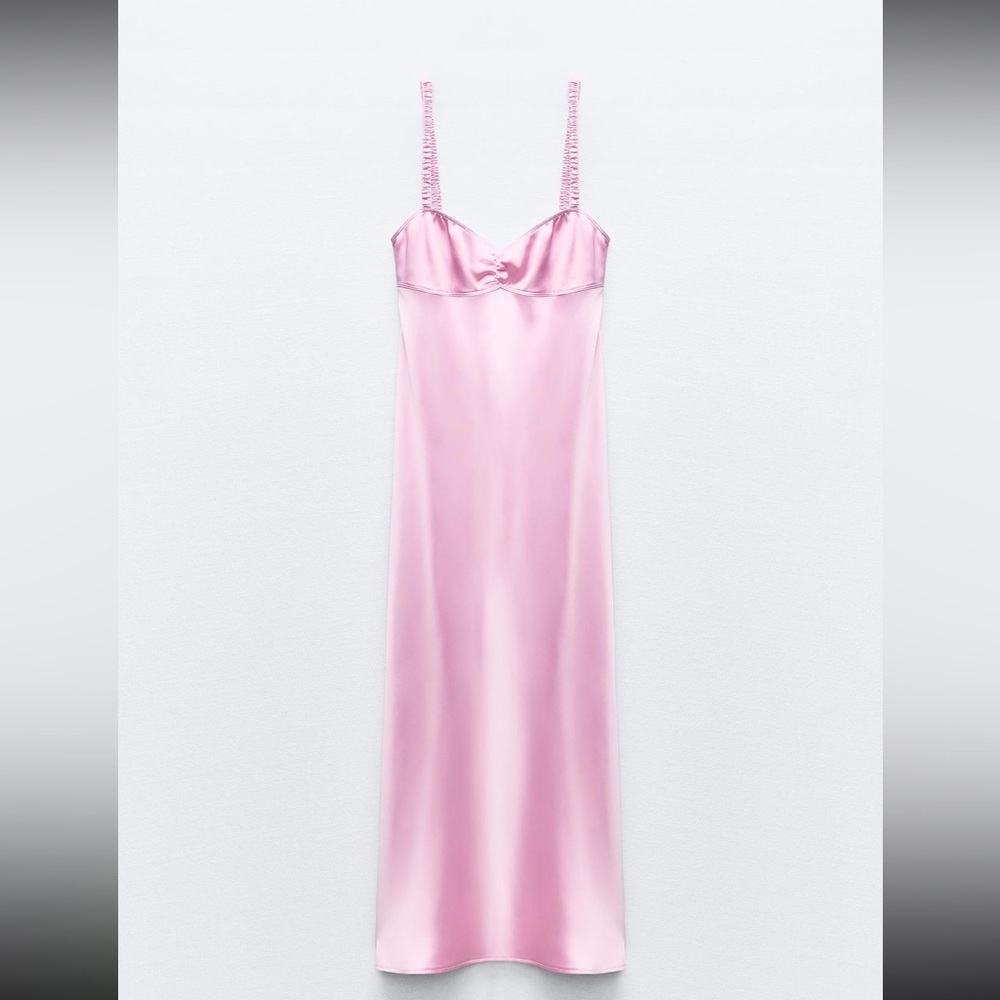 Satin effect midi slip dress M - Picture 6 of 11